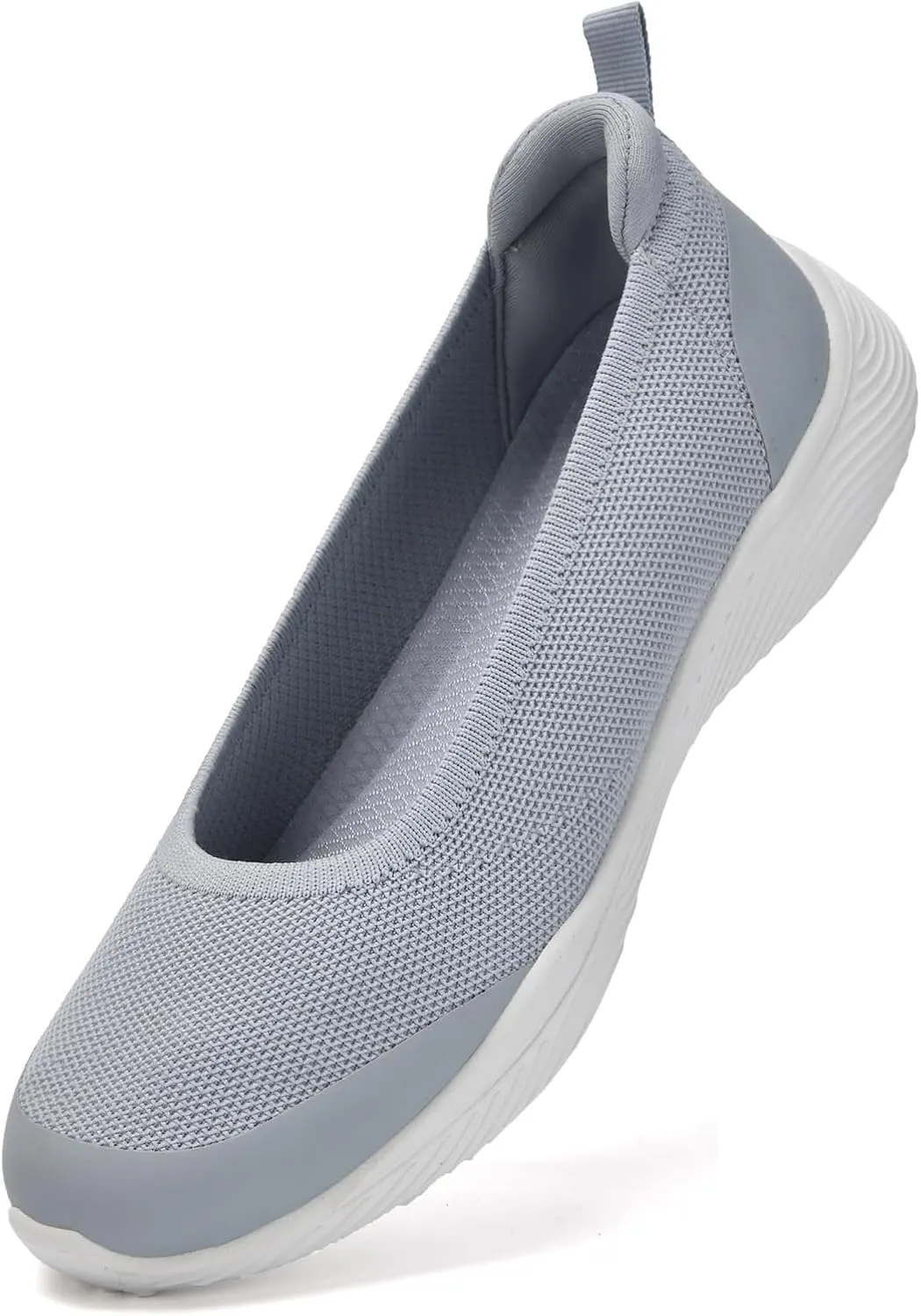 Women's Flats Slip On Shoes Knit Walking Sneakers Casual Low Wedge Nurse Loafers Comfortable Lightweight Breathable