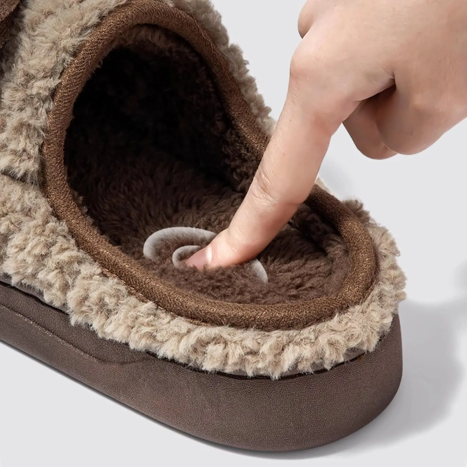Women's Fleece Bow House Slippers Soft Plush Comfy Cozy Slip On Indoor Slipper with Bows Winter Warm Cute Bow Tie Fuzzy Bedroom Shoes Non Slip