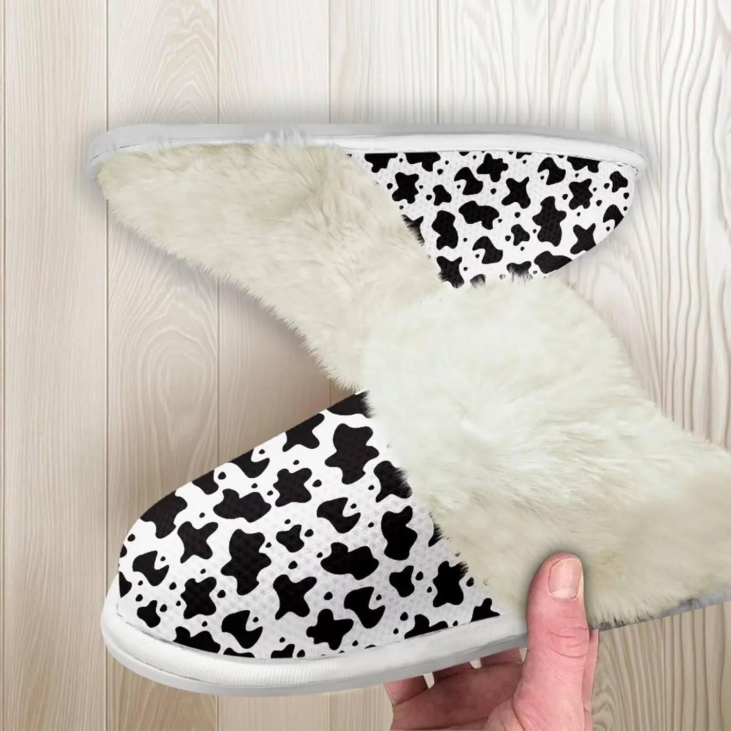 Womens Fluffy House Slippers for Winter Warm Comfy Bedroom Slippers Women Non Slip Size 5-13