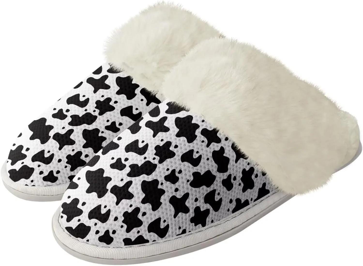 Womens Fluffy House Slippers for Winter Warm Comfy Bedroom Slippers Women Non Slip Size 5-13