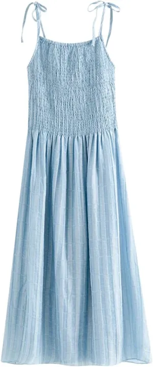 Women's French Long Suspender Casual Fashion Slim Dress