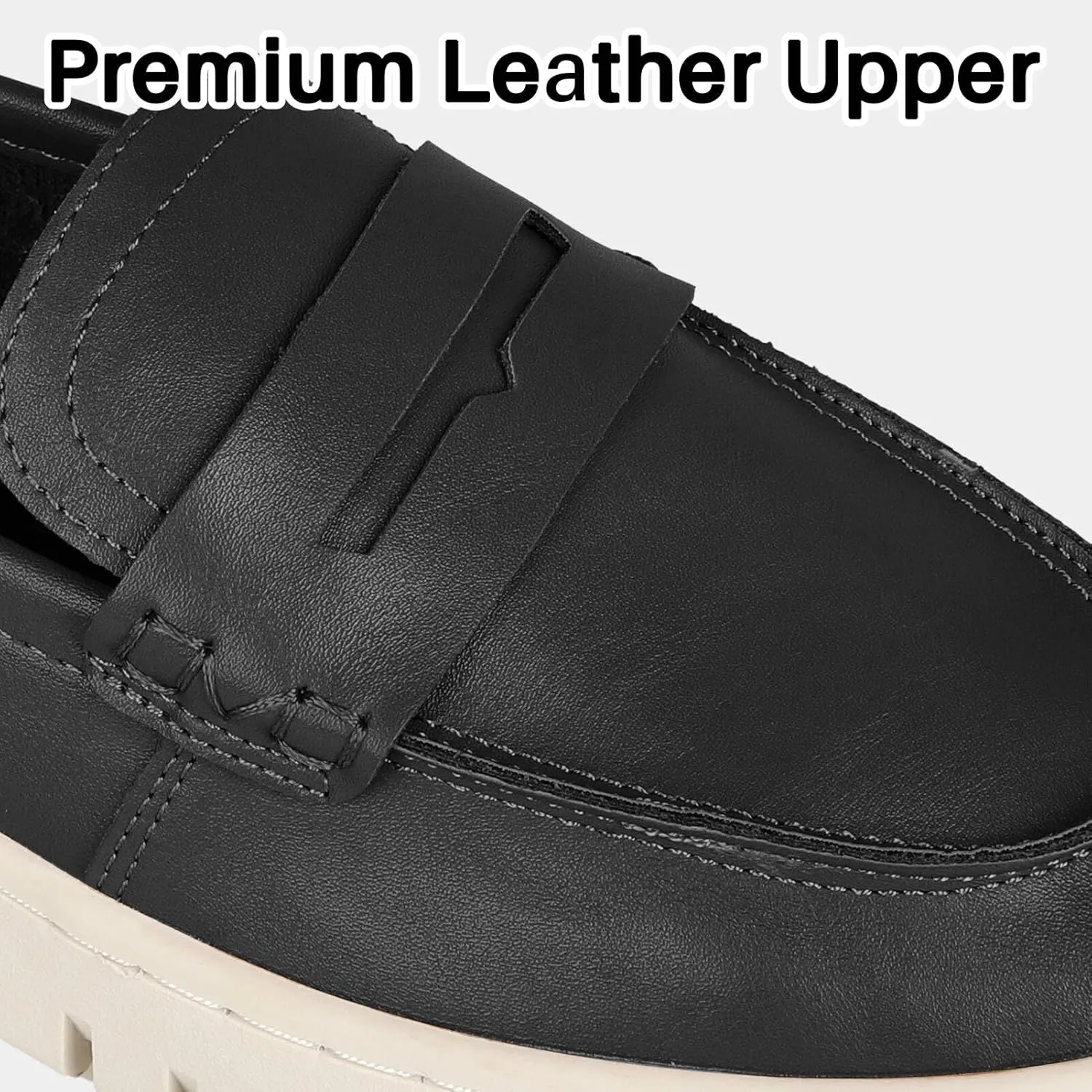Women's Leather Loafers Flats Slip-ons Shoes Fashion Comfort Casual Lightweight Loafers