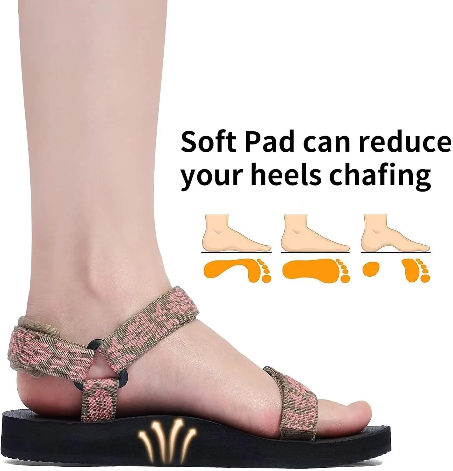 Women's Original Sport Sandals Hiking Sandals with Arch Support Yoga Mat Insole Light Weight Outdoor Water Shoes