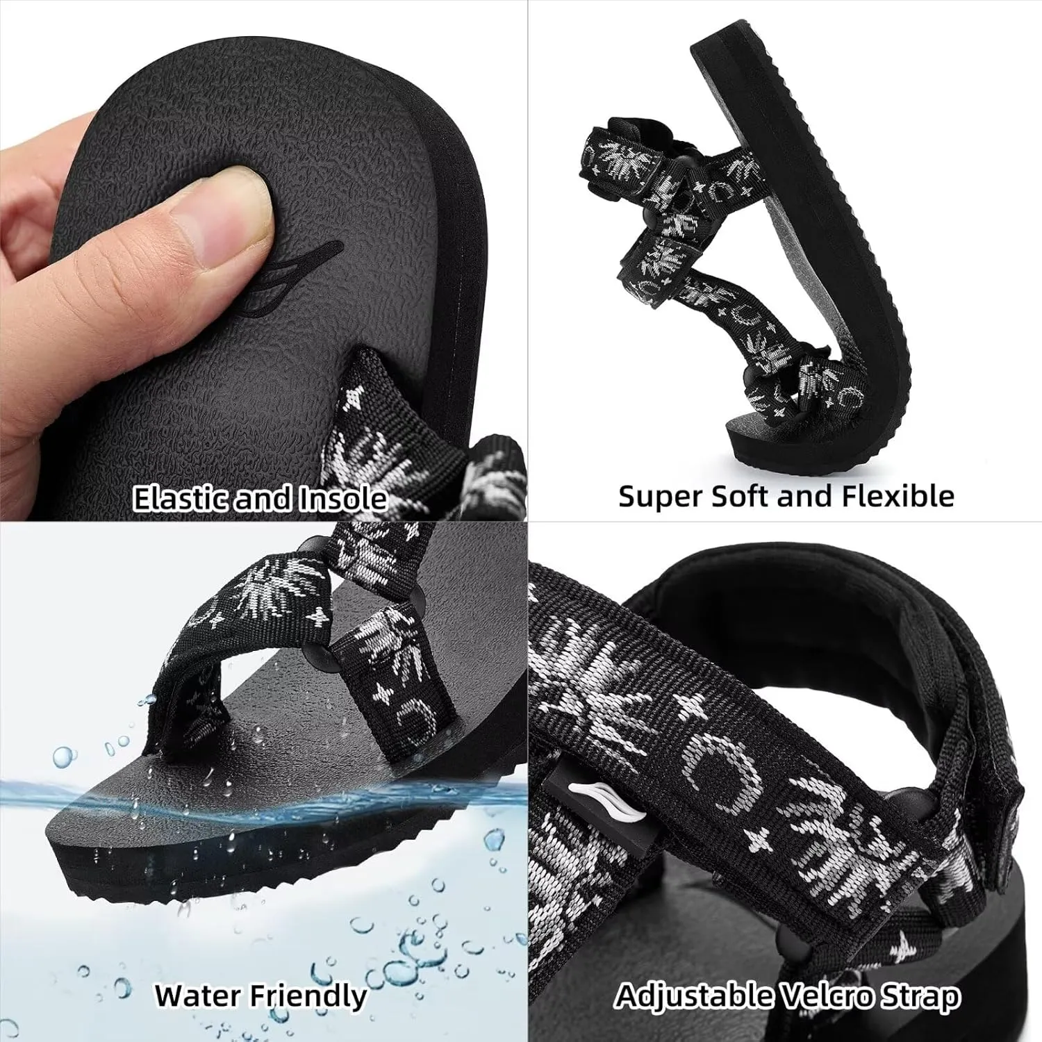 Women's Original Sport Sandals Hiking Sandals with Arch Support Yoga Mat Insole Light Weight Outdoor Water Shoes