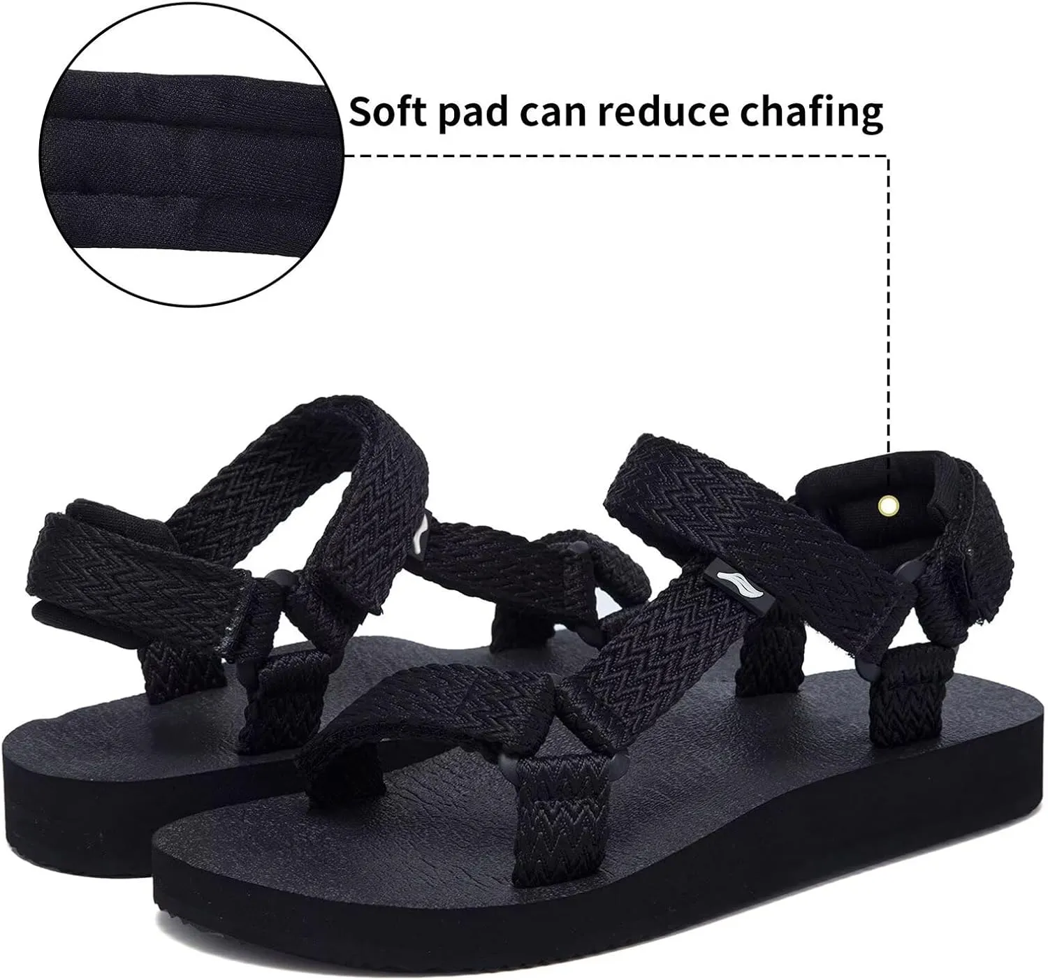 Women's Original Sport Sandals Hiking Sandals with Arch Support Yoga Mat Insole Light Weight Outdoor Water Shoes