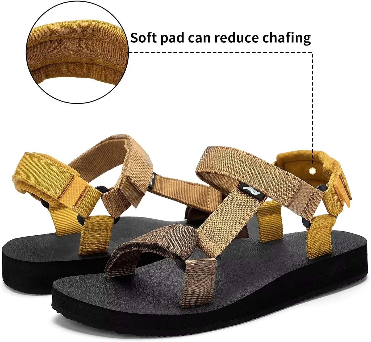 Women's Original Sport Sandals Hiking Sandals with Arch Support Yoga Mat Insole Light Weight Outdoor Water Shoes