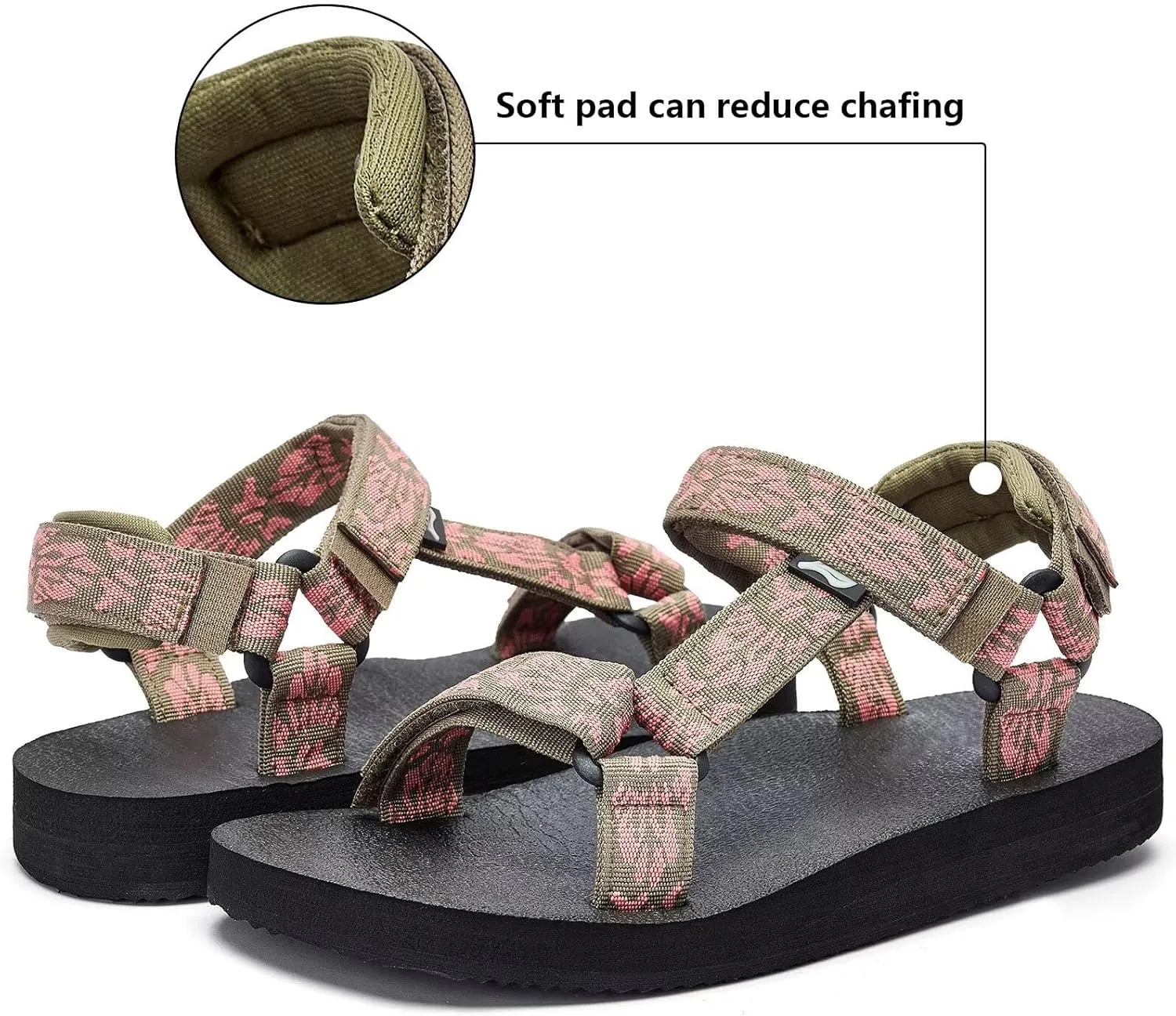 Women's Original Sport Sandals Hiking Sandals with Arch Support Yoga Mat Insole Light Weight Outdoor Water Shoes