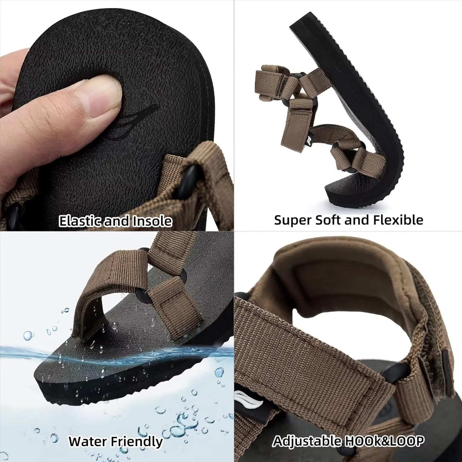 Women's Original Sport Sandals Hiking Sandals with Arch Support Yoga Mat Insole Light Weight Outdoor Water Shoes