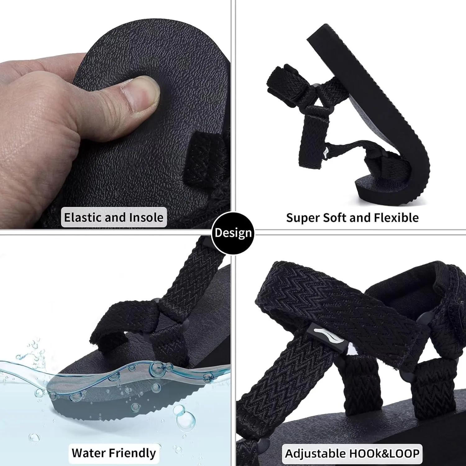 Women's Original Sport Sandals Hiking Sandals with Arch Support Yoga Mat Insole Light Weight Outdoor Water Shoes