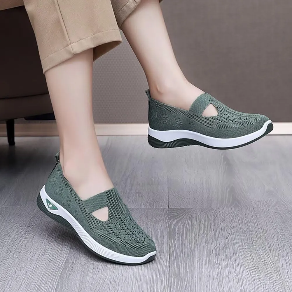 Women's Orthopedic Mesh Walking Shoes Athletic Sport Running Sneakers Slip-on Cozy Breathable