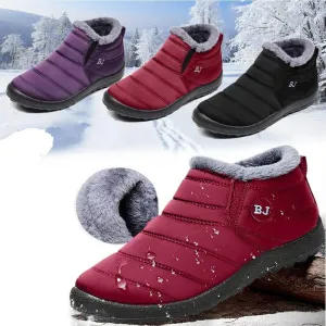Women's Premium Warm & Comfy Snow Boot (Black,8)