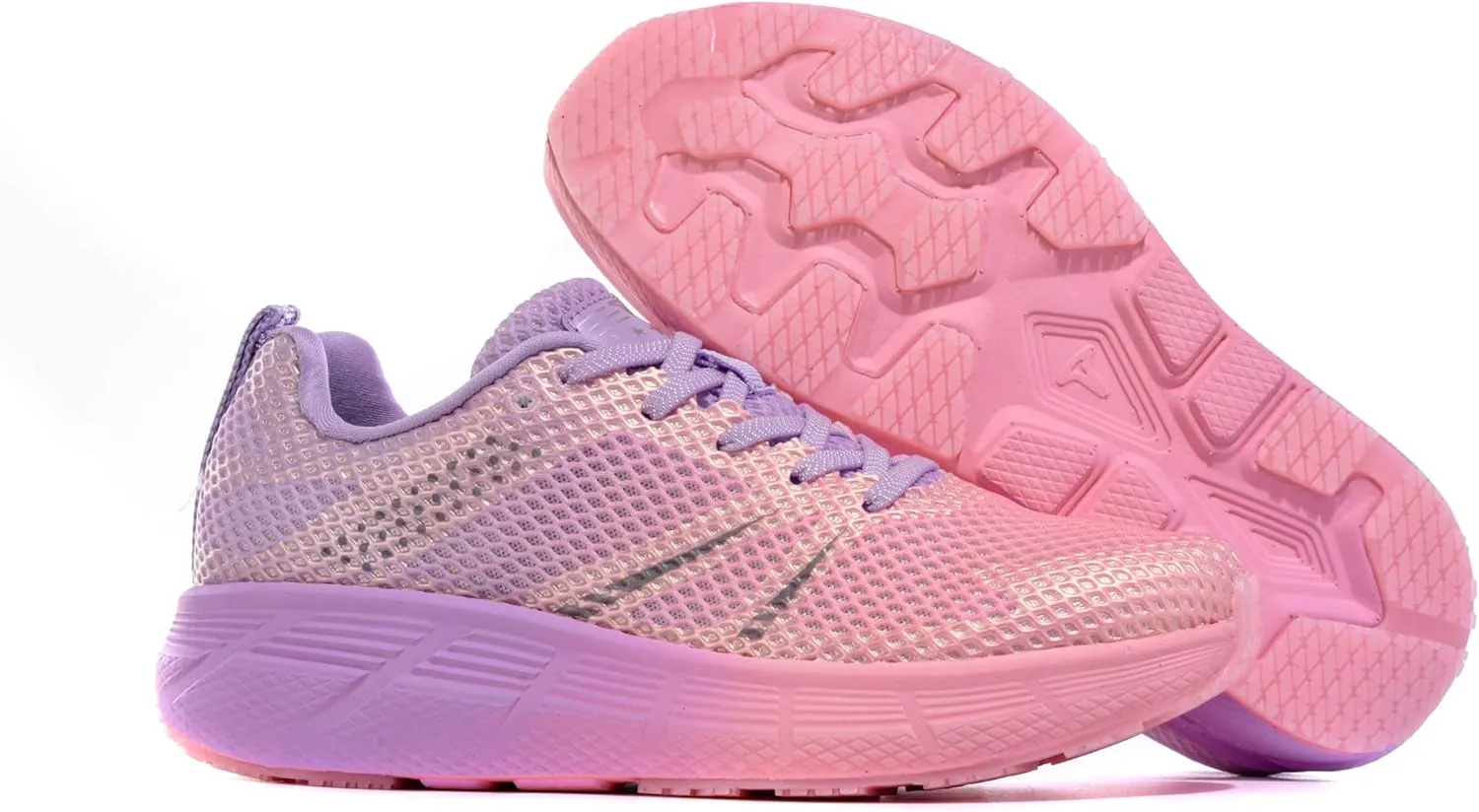 Women's Road Running Shoes Athletic Non-Slip Sole Walking Sneaker Lightweight Supportive Mesh Colorful Trail Tennis Shoes