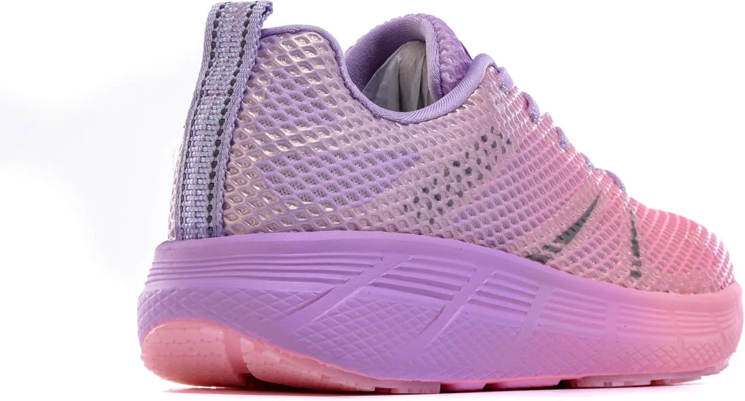 Women's Road Running Shoes Athletic Non-Slip Sole Walking Sneaker Lightweight Supportive Mesh Colorful Trail Tennis Shoes