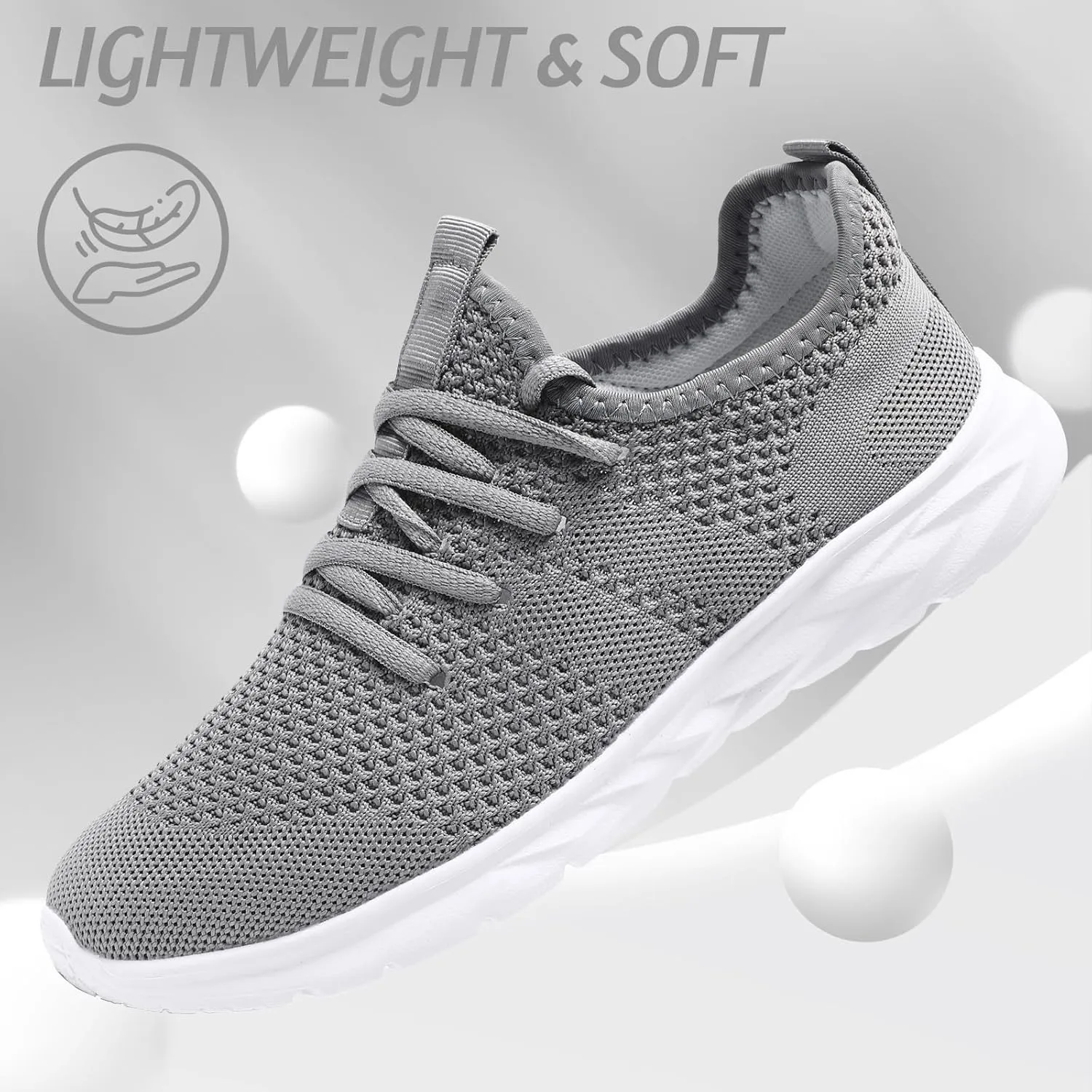 Womens Running Shoes Lightweight Tennis Shoes Slip On Walking Shoes Breathable Sneakers for Gym Travel Work