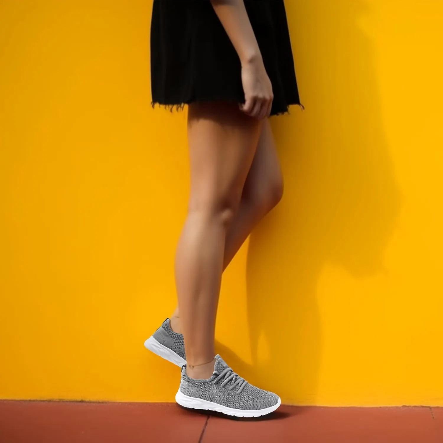 Womens Running Shoes Lightweight Tennis Shoes Slip On Walking Shoes Breathable Sneakers for Gym Travel Work