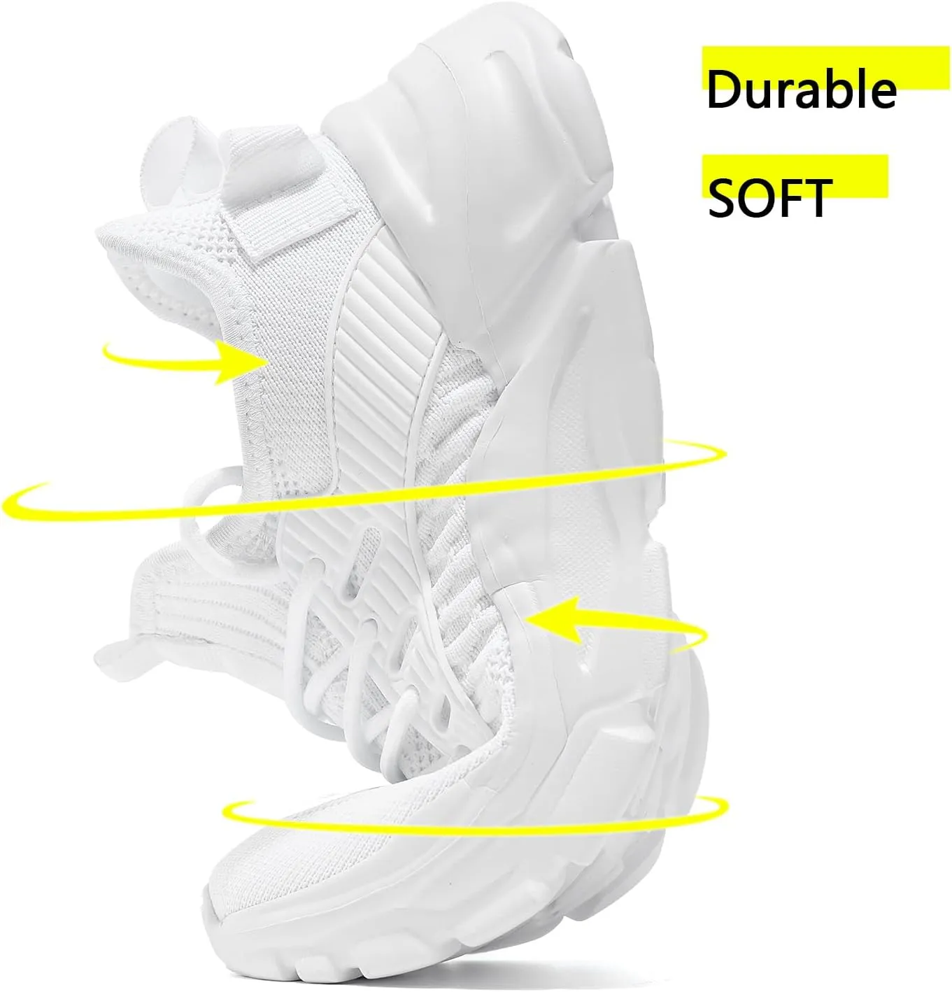 Womens Running Shoes Slip on Breathable Lightweight Fashion Sneakers Athletic Sports Walking Gym Work Shoes