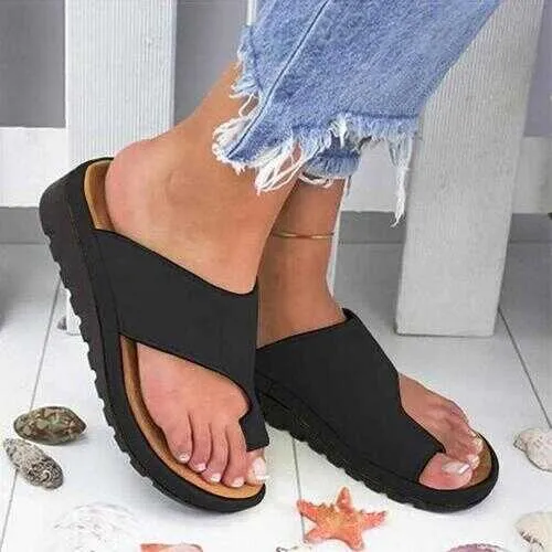 Womens Sandals, Comfy Soft Heel Slip-On Shoes