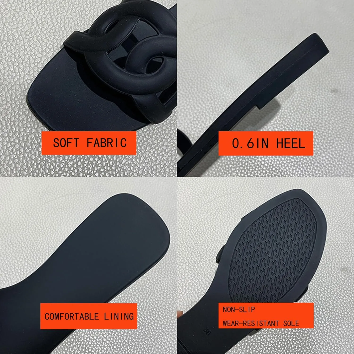 Women's Sandals Summer Slide Sandals Comfy Sandals Fashion Dressy Flat Sandals Slip On Casual Sandals
