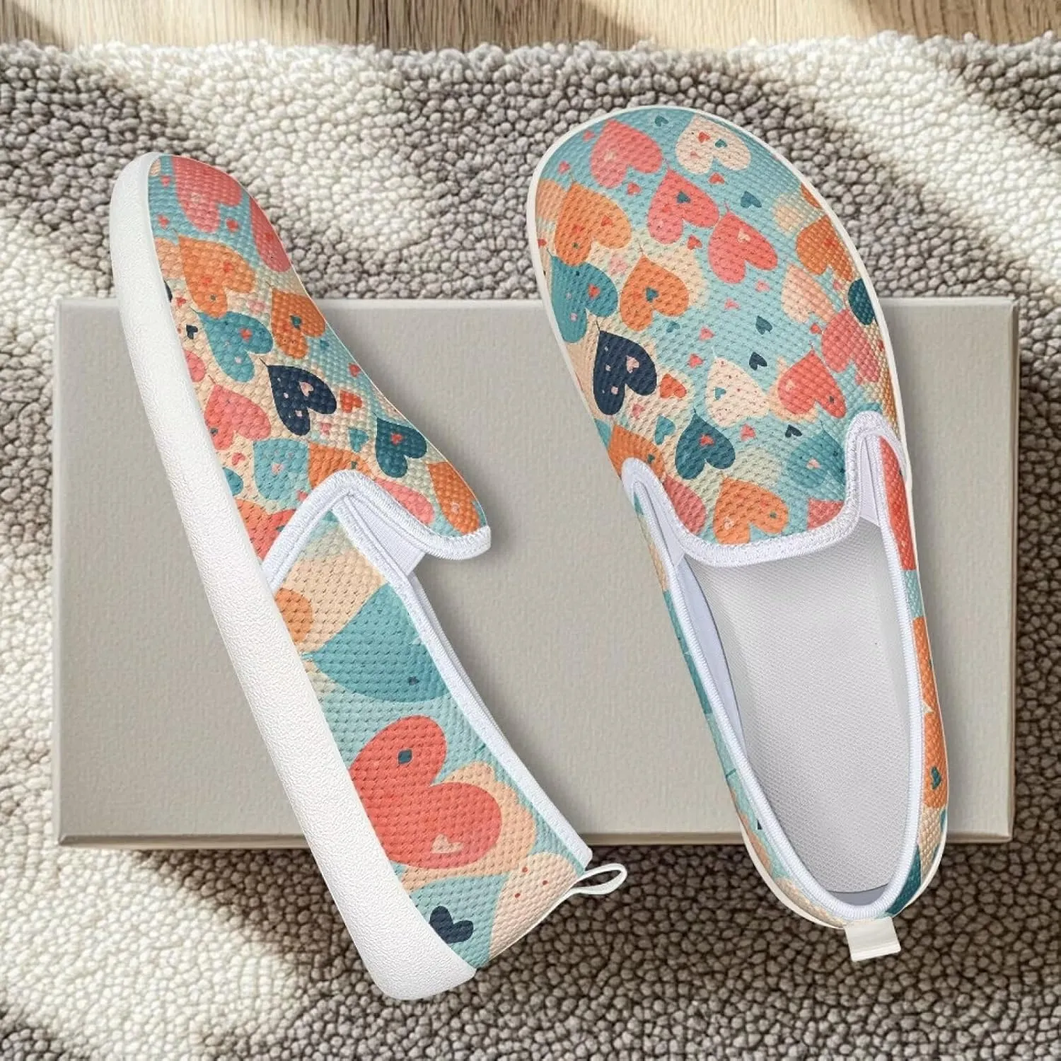 Women's Slip On Flat Fashion Comfortable Dressy Loafer Shoes Round Toe Lightweight Shoes for Office Work Daily Wear Gifts for Wife Mom Sister US Size 6-11