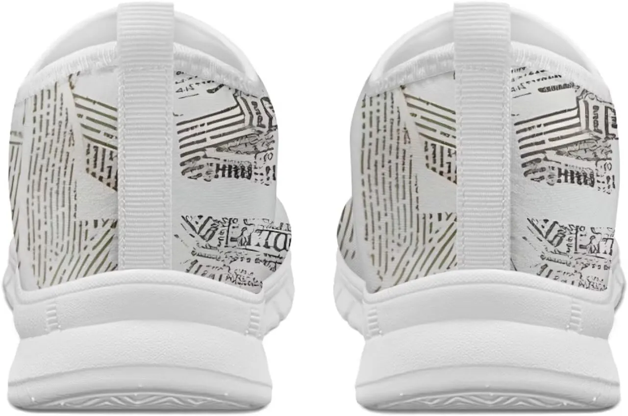 Women's Slip on Sneakers Casual Shoes Loafers Non Slip Breathable Comfortable Walking Sneakers Gifts for Women Girls White Sole Size 5.5-11.5
