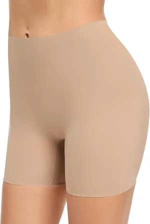 Womens Slip Shorts for Under Dress Seamless Shapewear Boyshorts Tummy Control Panties Shaping Shorts
