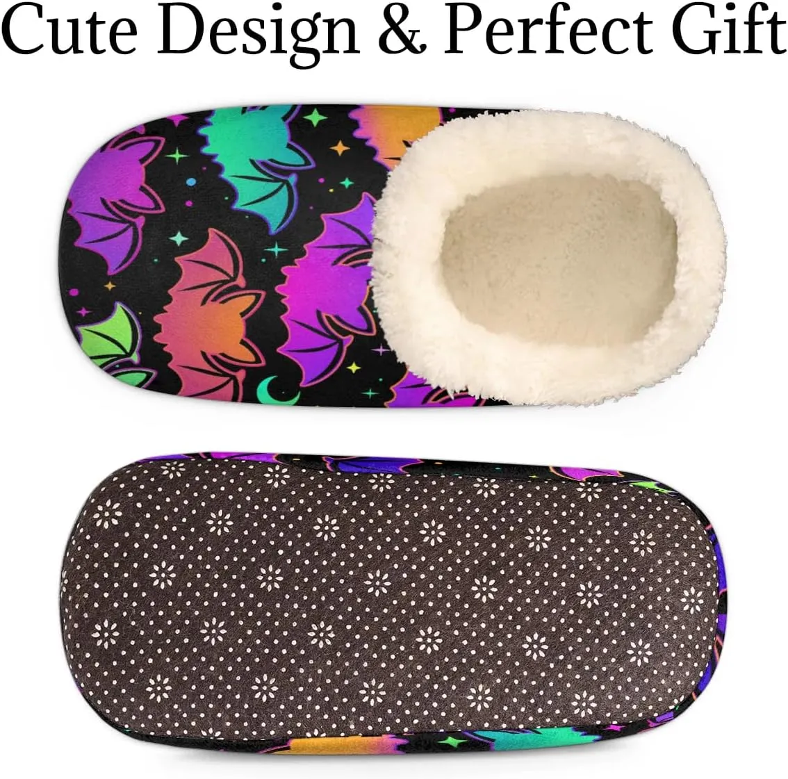 Women's Slippers Comfy Warm House Slippers for Women Men, Fuzzy Slip-on Plush Ladies Slippers Socks for Winter Bedroom Indoor and Outdoor