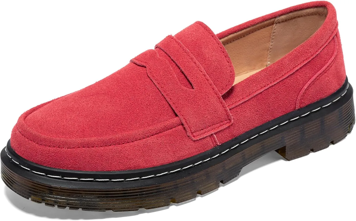 Women's Suede Penny Loafer Comfort Driving Moccasins Casual Slip-Ons Loafer Flats Fashion Women Business Work Shoes