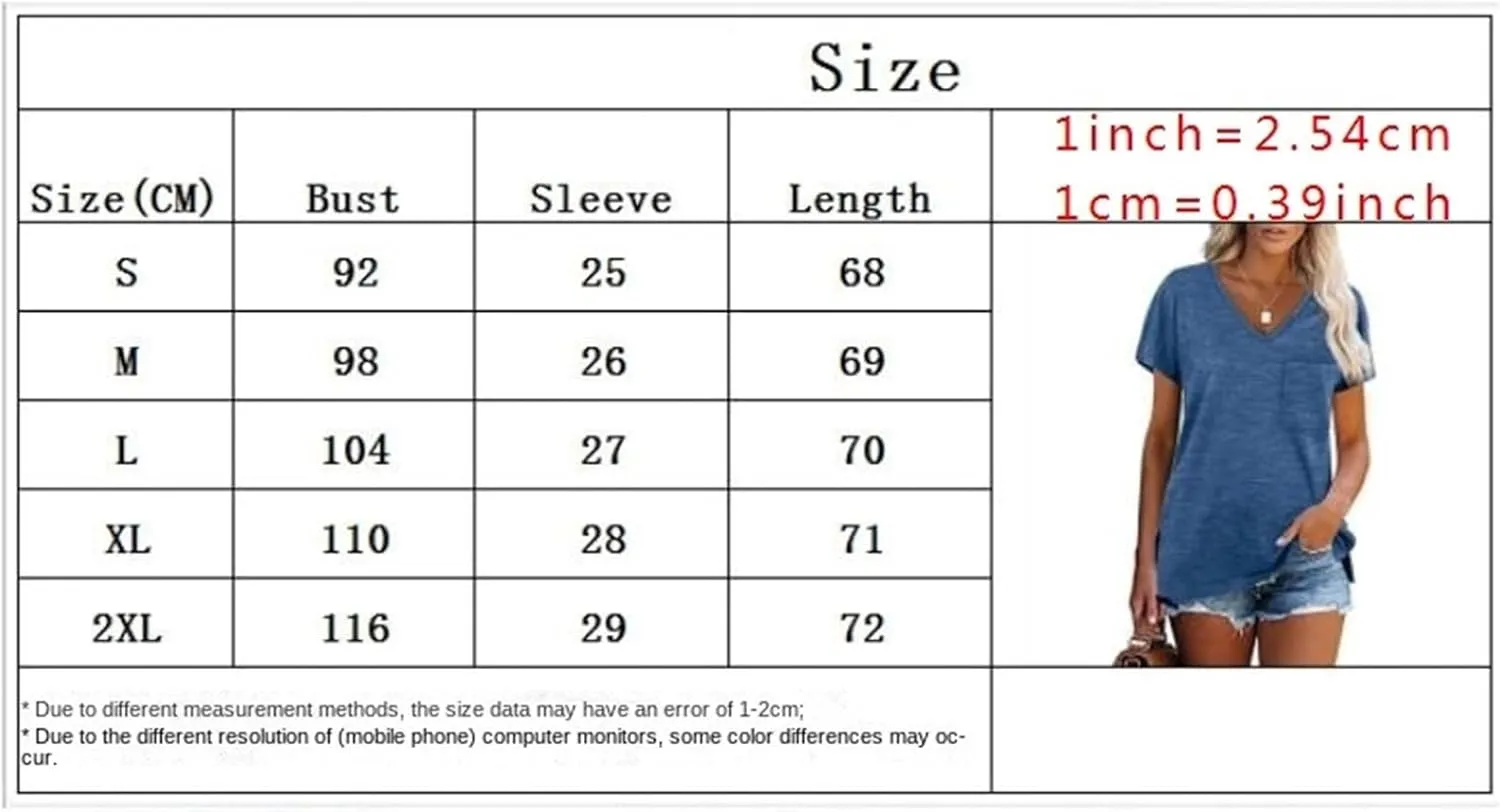 Women's Summer V-Neck Slim T-Shirt Loose Cotton Short Sleeve Tops Casual Urban Style
