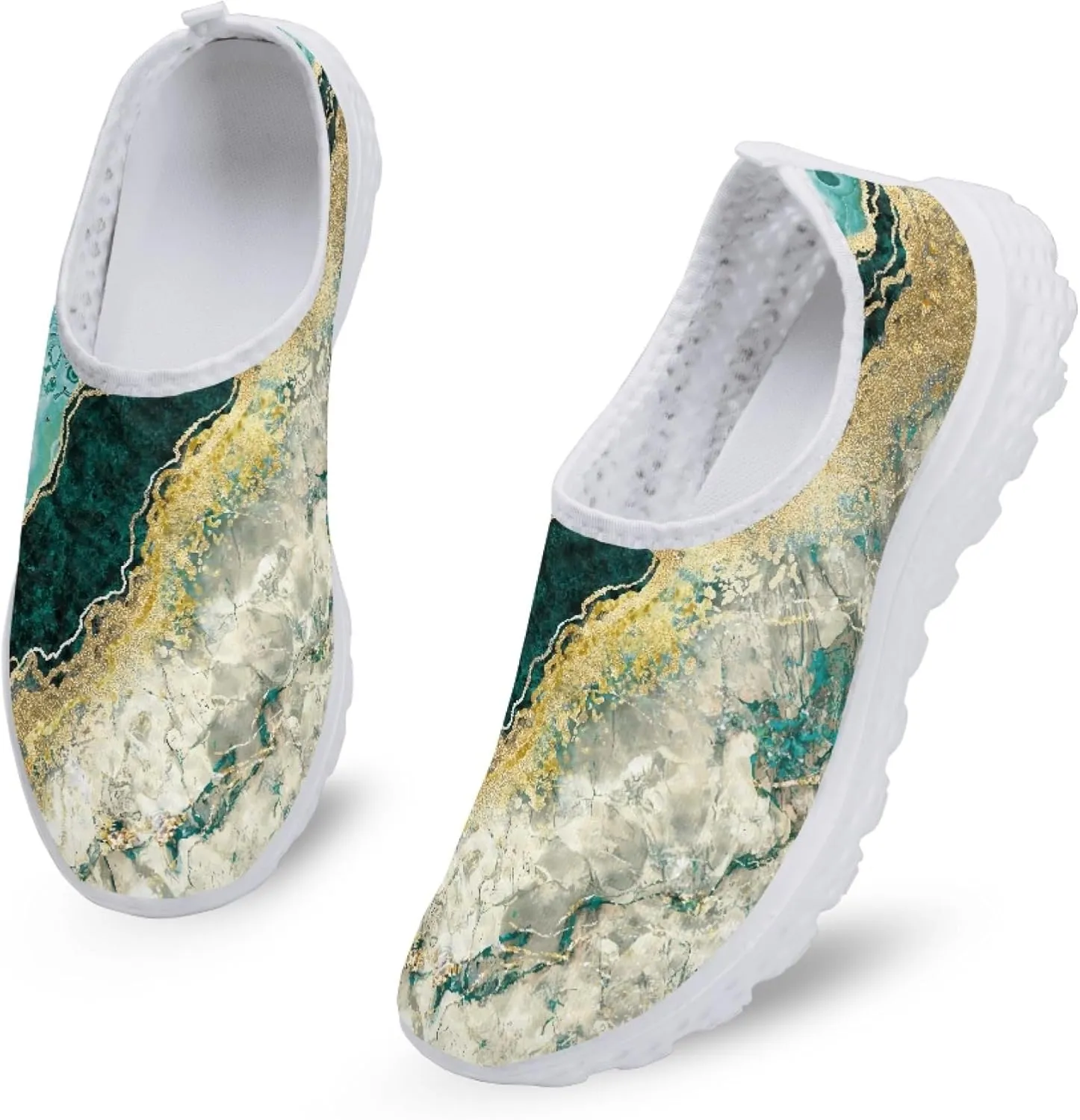 Womens Tennis Shoes Cherry Blossoms Breathable Casual Athletic Walking Shoes Casual Fashion Slip On Running Sneakers