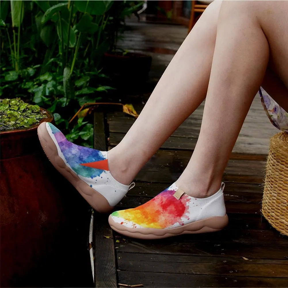Women's Travel Walking Shoes Knit Slip On Casual Loafers