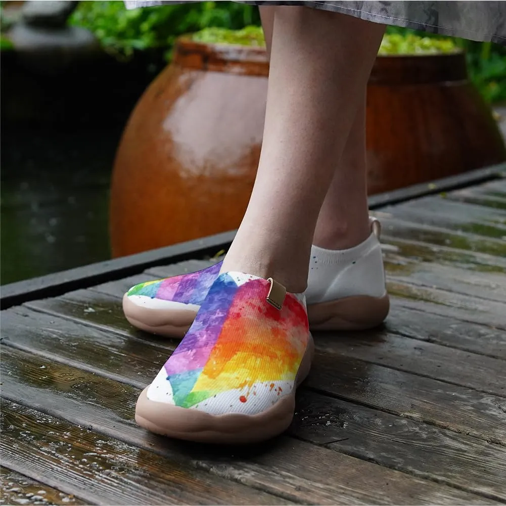 Women's Travel Walking Shoes Knit Slip On Casual Loafers