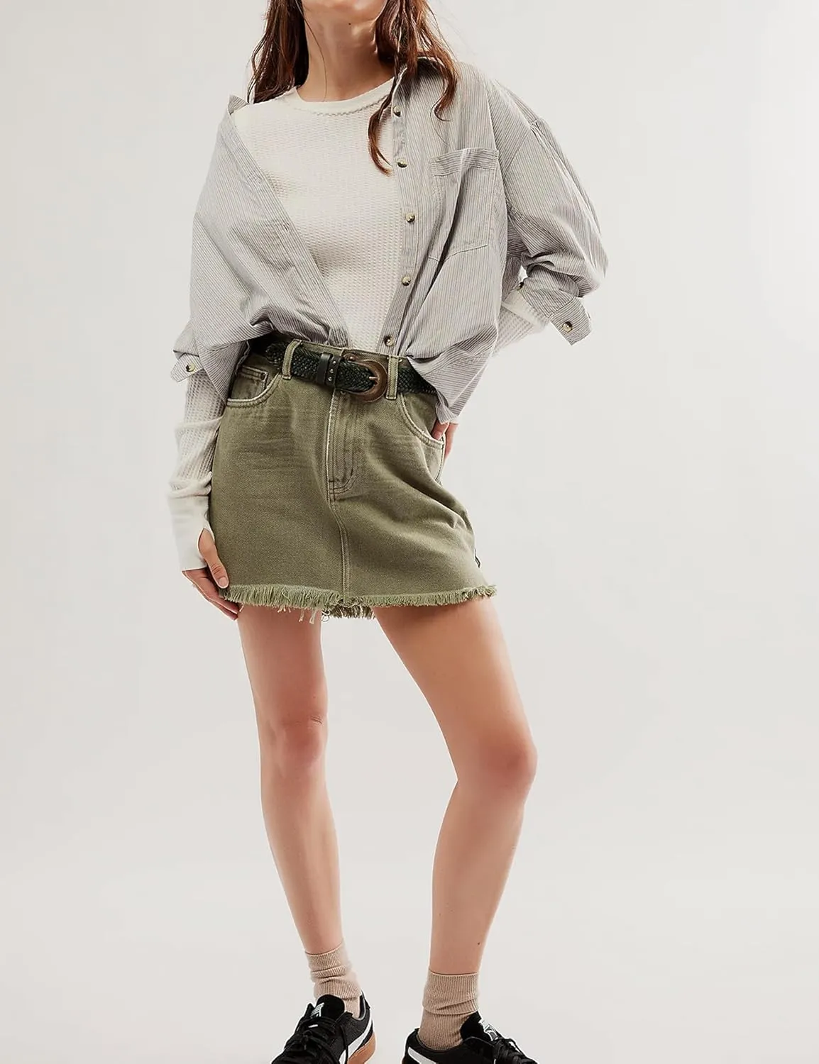 Women's Waffle Knit Tops Long Sleeve Shirts Casual Slim Fitted Crew Neck Pullover Shirts