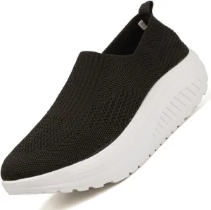 Women's Walking & Jogging Shoes - Light Mesh, Non Slip, Breathable Casual Slip-On Shoes