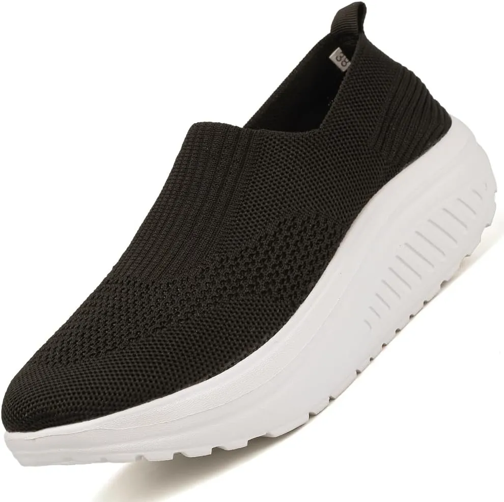 Women's Walking & Jogging Shoes - Light Mesh, Non Slip, Breathable Casual Slip-On Shoes