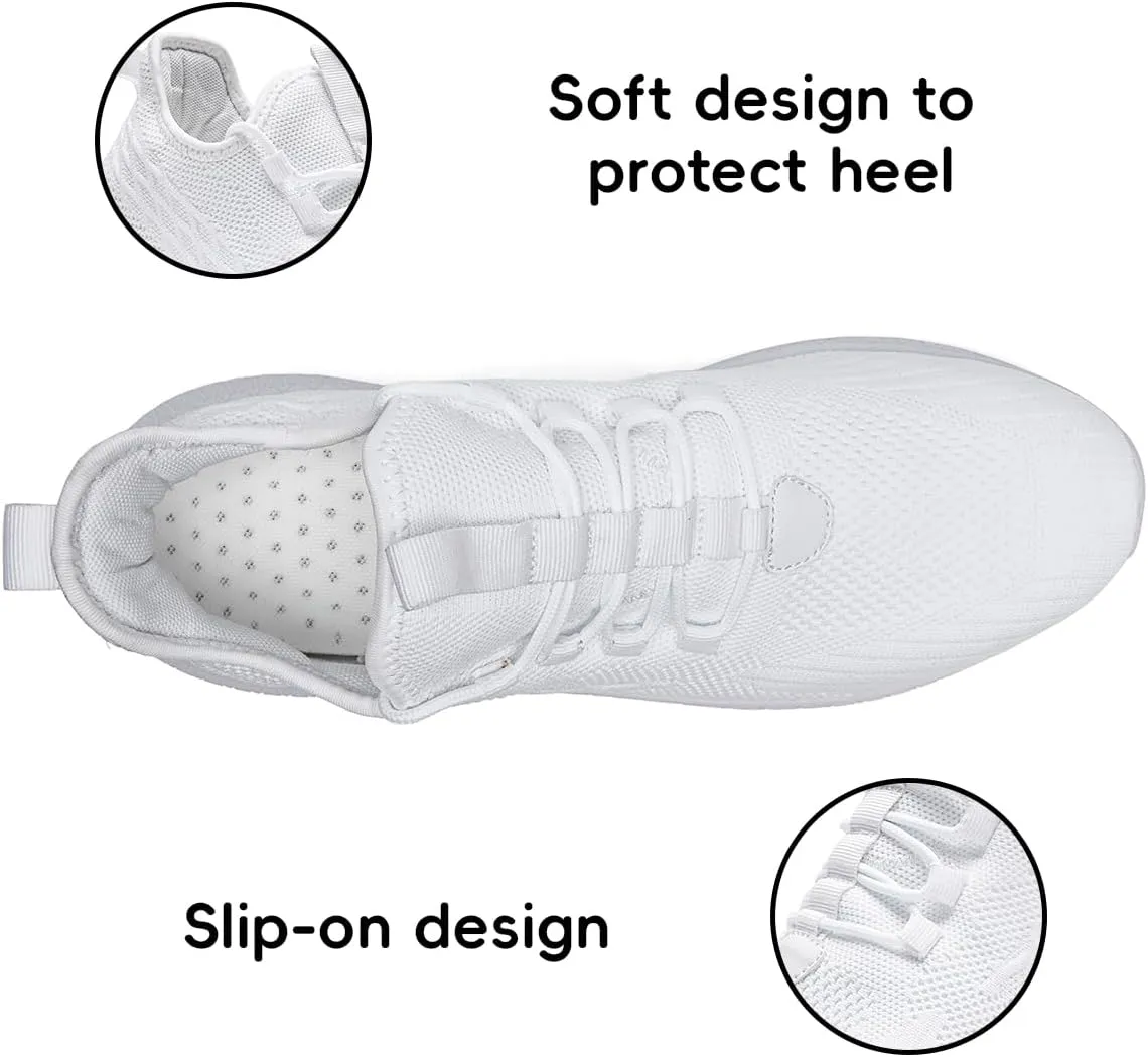 Women's Walking Shoes Casual Slip on Running Tennis Shoes Lightweight Breathable Non Slip Athletic Fashion Mesh Workout Casual Sports Sneakers