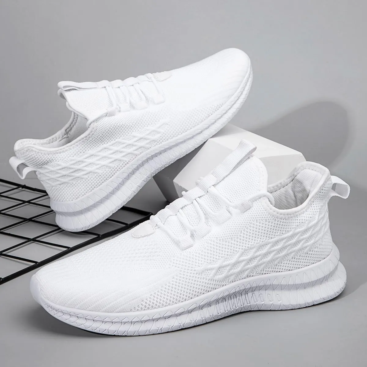Women's Walking Shoes Casual Slip on Running Tennis Shoes Lightweight Breathable Non Slip Athletic Fashion Mesh Workout Casual Sports Sneakers