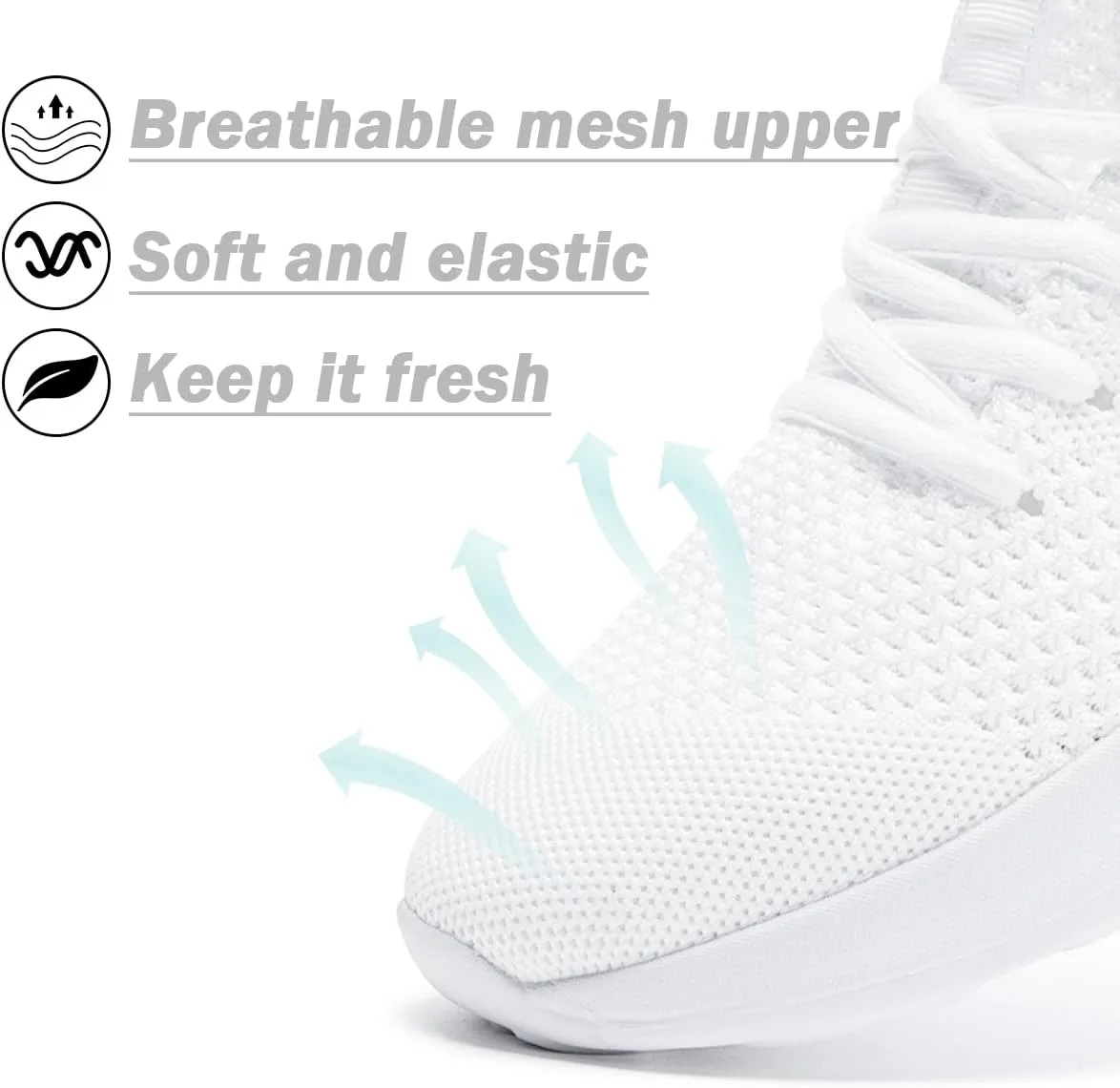 Womens Walking Shoes Running Sneakers Slip On Tennis Sport Workout Gym Athletic Outdoor Travel Work Lightweight Fashion Breathable Comfortable Shoe