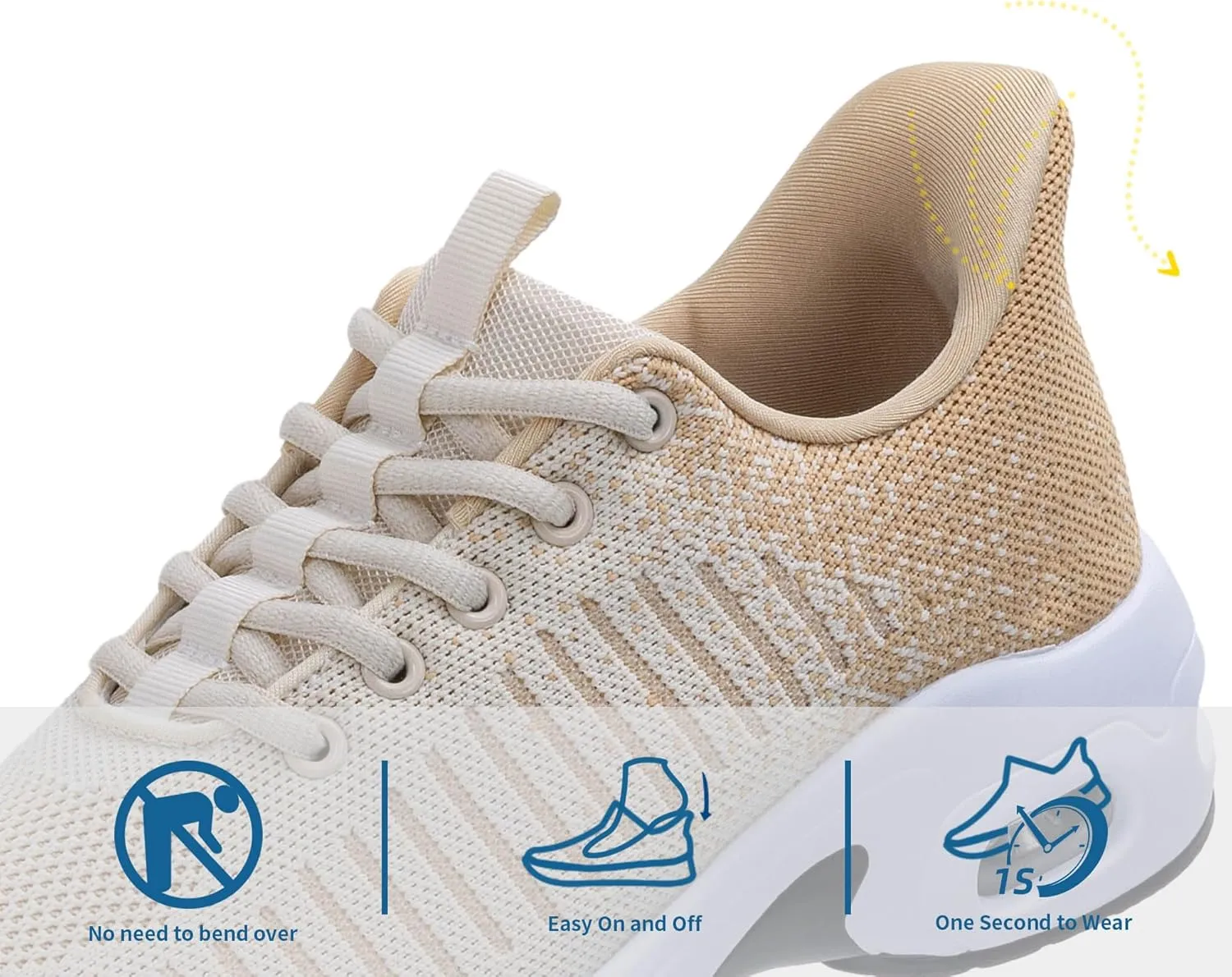 Women's Walking Shoes | Slip On | Fashion Sneakers | Running Tennis Shoes US 6-11