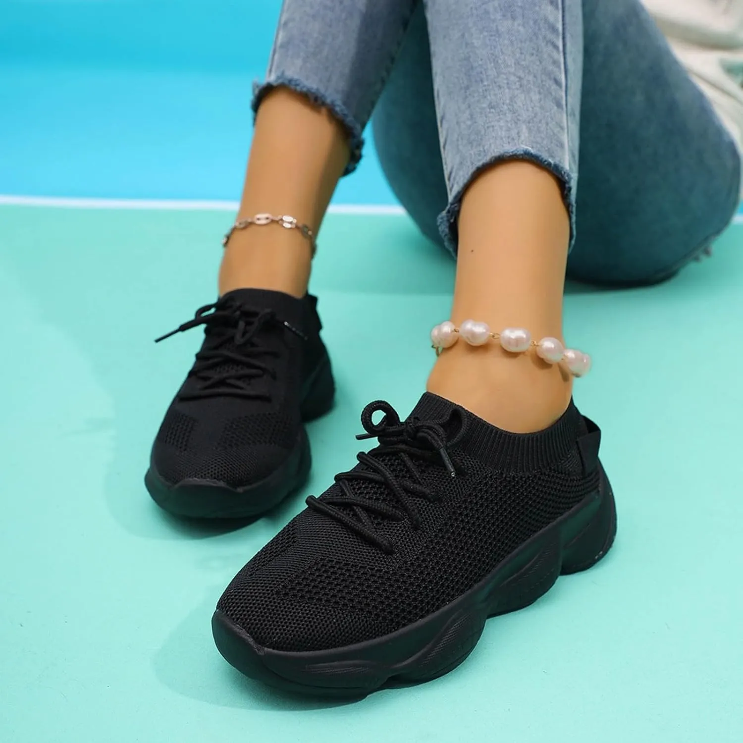 Womens Walking Shoes Slip On Sneakers Lightweight Breathable Fashion Casual Shoes for Travel Work Tennis Shoes