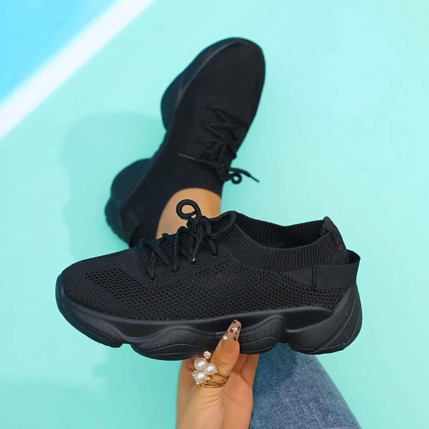 Womens Walking Shoes Slip On Sneakers Lightweight Breathable Fashion Casual Shoes for Travel Work Tennis Shoes