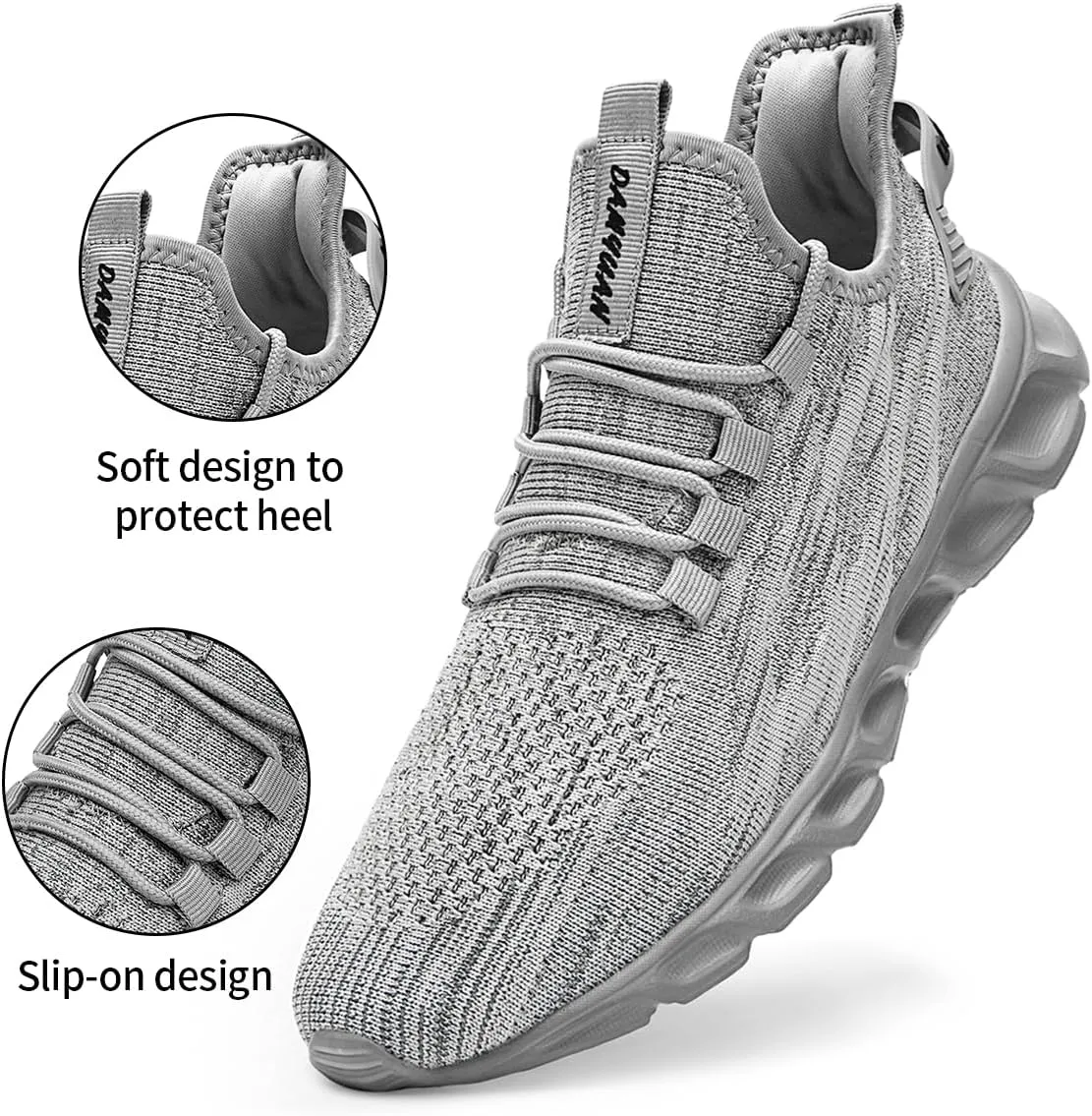 Womens Walking Shoes Slip On Sneakers Tennis Shoes Running Sport Workout Gym Shoes Athletic Non Slip Lightweight Breathable Fashion Casual Shoes for Travel Work
