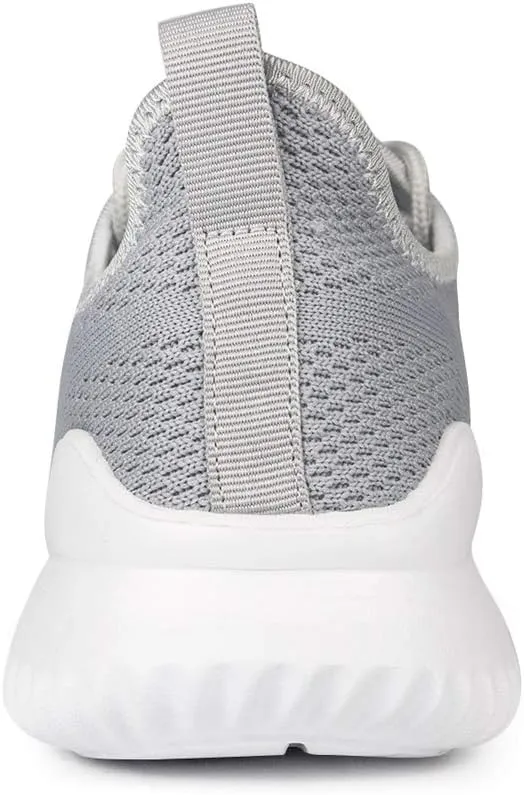 Womens Walking Tennis Shoes - Slip On Memory Foam Lightweight Casual Sneakers for Gym Travel Work