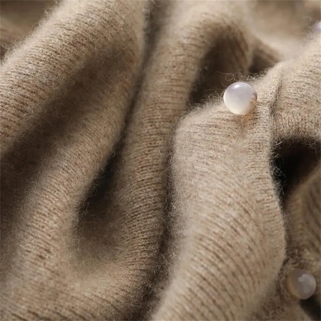 Women’S Wool Dress Slim Cashmere Sweater Merino Wool Knitwear Pullover Vintage Sweater Dresses