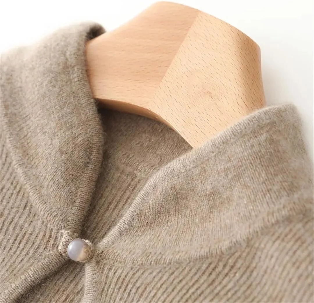 Women’S Wool Dress Slim Cashmere Sweater Merino Wool Knitwear Pullover Vintage Sweater Dresses