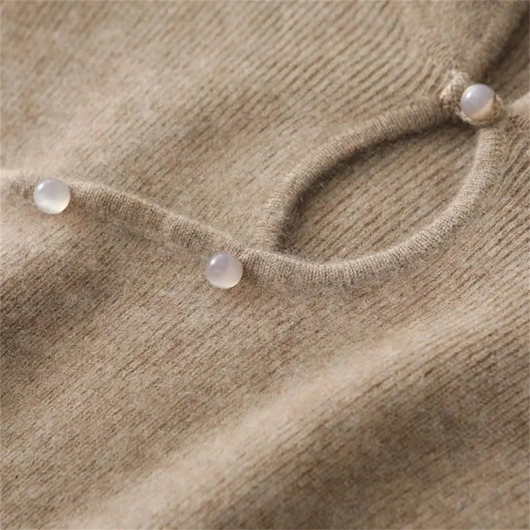 Women’S Wool Half High Collar Slim Knit Dress Sheath Mid-Calf Long Sweater Vintage Pullover