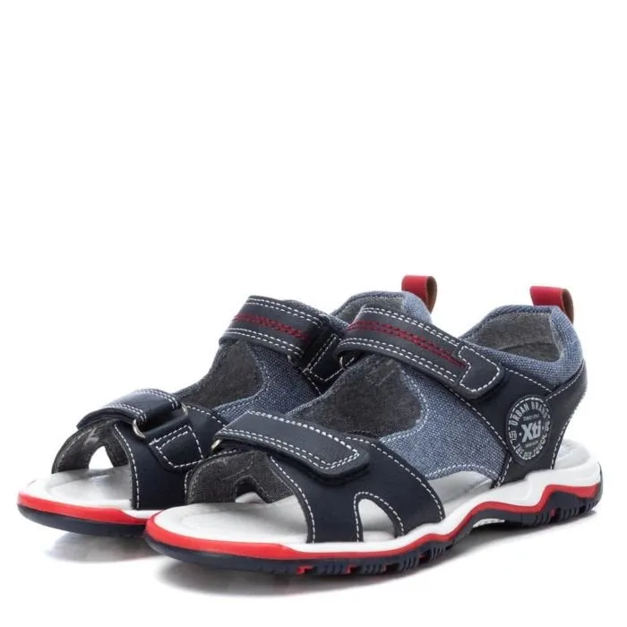 XTI Kids Boy's Double Velcro Sandal 58009