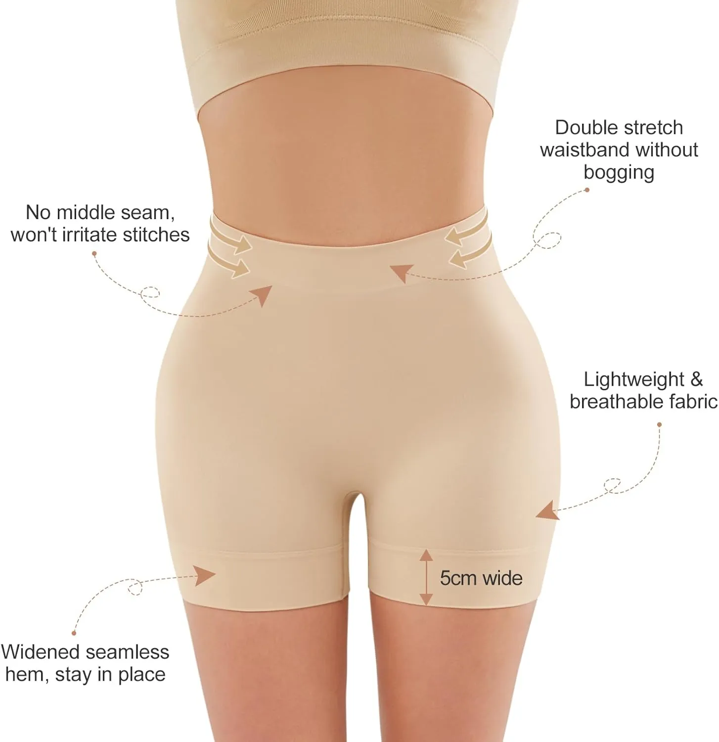 YADIFEN 3 Pack Slip Shorts for Women Under Dress, Anti Chafing Underwear Seamless Shaping Boyshort Panties Comfy Shorts
