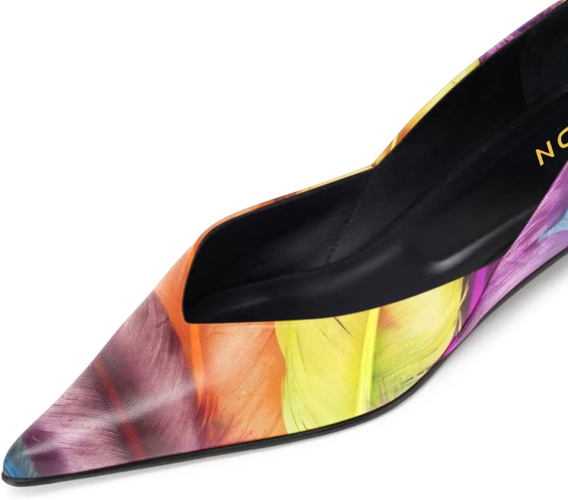 YDN Women's Pointed Toe Pumps Chunky Low Heel Comfy Slip On Dressy Casual Daily Office Basic Style Shoes Size 4-16 US