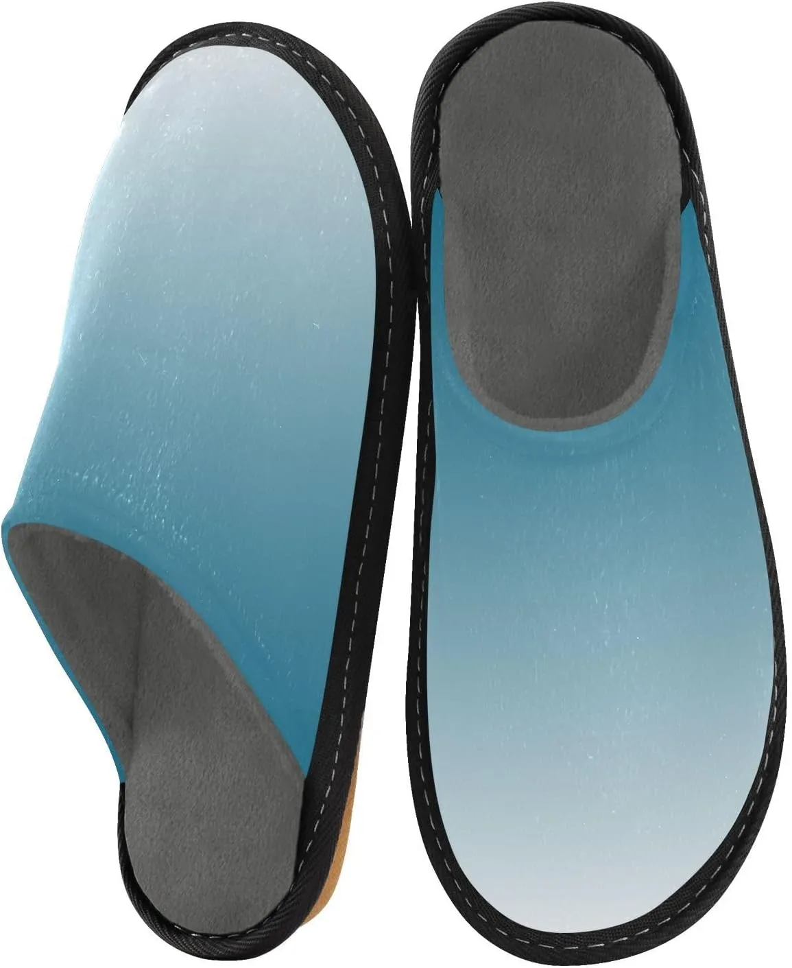 Yellow Lavender Gradient House Slippers for Women Men Non-Slip Comfy Slippers