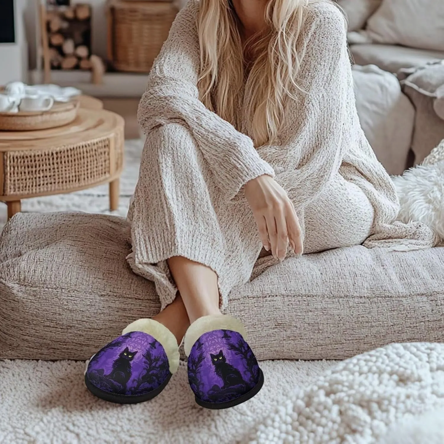 YEXIATODO Comfy House Shoes Women Size XS-XL for Girls Fuzzy Slippers for Men Cotton Slippers